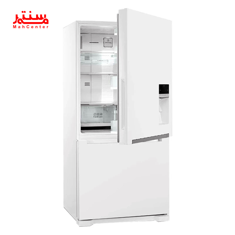 فضای داخلی یخچال فریزر دوو BMi-30 با طبقات شیشه‌ای نشکن