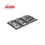 نمای کناری اجاق گاز صفحه ای 5 شعله آلتون مدل s516n
