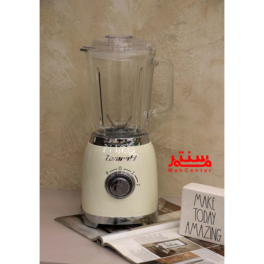 مخلوط کن زامروتی مدل 10038 کرم با پارچ شفاف