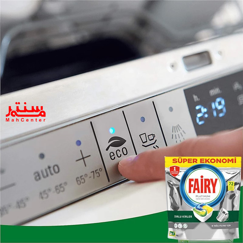 بسته‌بندی ۷۲ عددی قرص فیری پلاتینیوم، حاوی نمک و جلادهنده برای محافظت از ظروف حساس.