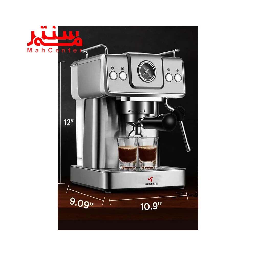 نمای چپ اسپرسوساز مباشی مدل ecm2038