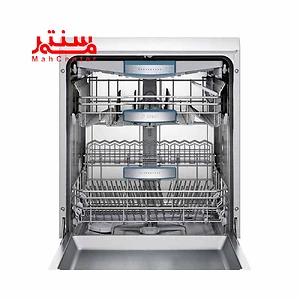 نمای روبه رویی با در باز ماشین ظرفشویی بوش مدل sms46nb01b