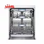 نمای روبه رویی با در باز ماشین ظرفشویی بوش مدل sms46nb01b