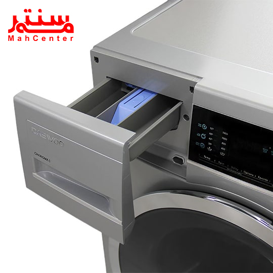 ماشین لباسشویی دوو مدل LM-720S با موتور یونیورسال تسمه‌ای و رتبه انرژی A+++ برای صرفه‌جویی در مصرف برق.