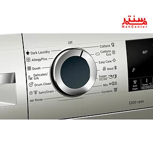 نمای نزدیک پنل لمسی ماشین لباسشویی بوش WGA2440XME