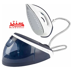 نمای نزدیک از اتو بخار فیلیپس HI5918 با توان 2400 وات و مخزن آب 1.1 لیتری قابل جابجایی.