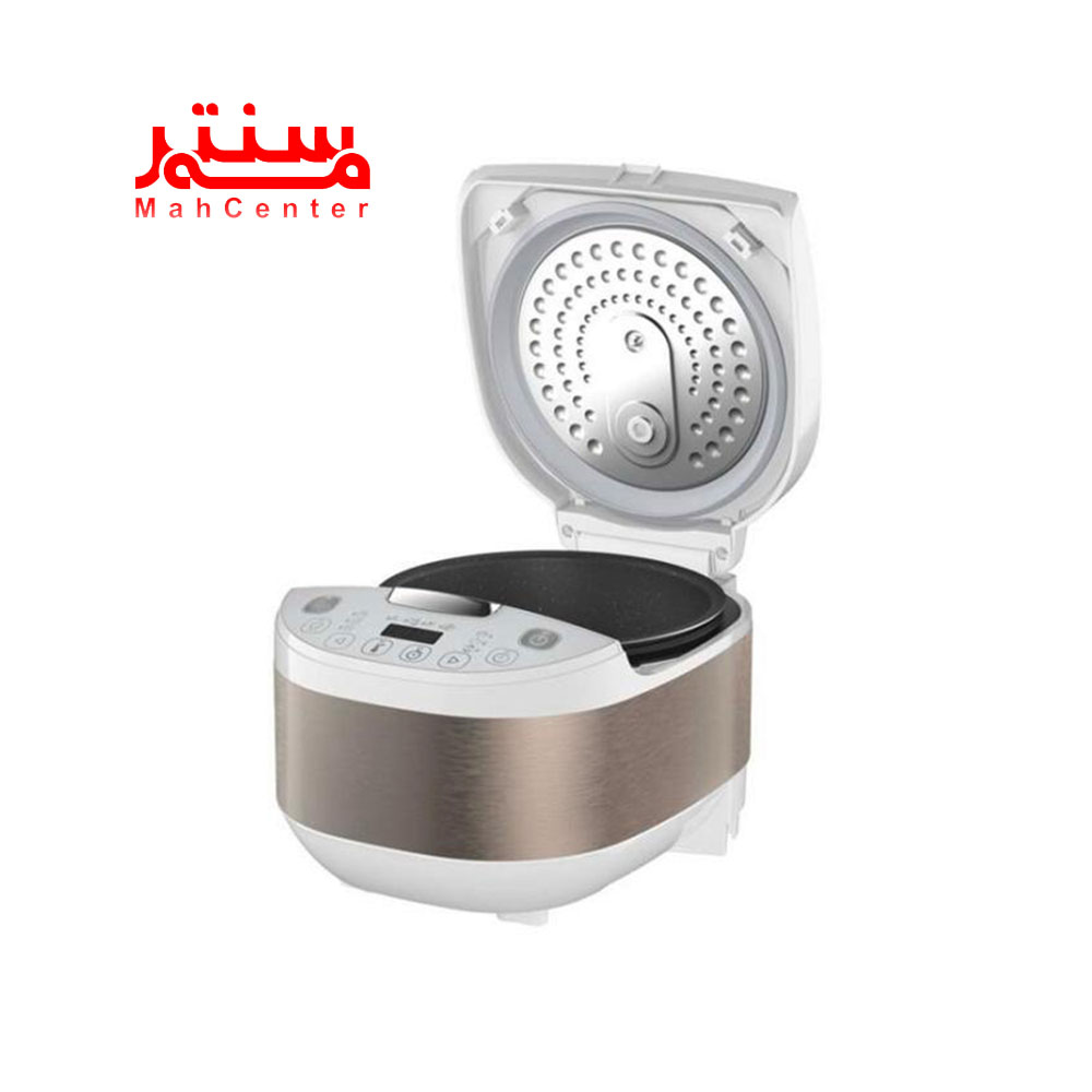 نمای کناری با در باز مولتی کوکر تفال مدل rk622130