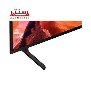 نمای نزدیکتر از صفحه و پایه تلویزیون سونی 55 اینچ مدل x80l