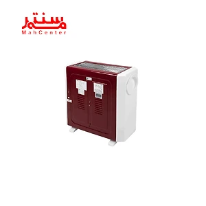 رنگ زرشکی نمای پشتی بخاری برقی فن دار برفاب مدل qh2200