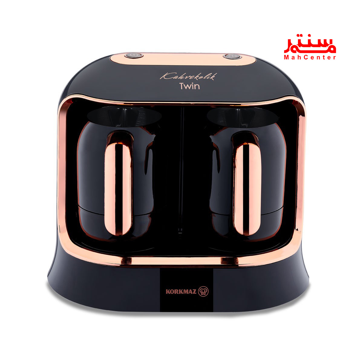 قهوه ساز دوقلو کرکماز مدل Kahvekolik A861-02 مشکی-رزگلد