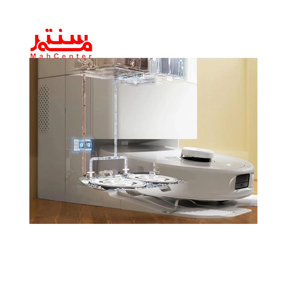 جارو رباتیک روبوراک مدل q-revo-max-v در حال شارژ