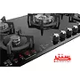 سرشعله‌های SABAF ایتالیایی روی اجاق گاز 5 شعله آلتون G530DN.