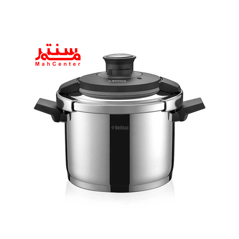 نمای نزدیک از زودپز بلزا مدل 71301 با دستگیره‌های باکالیت