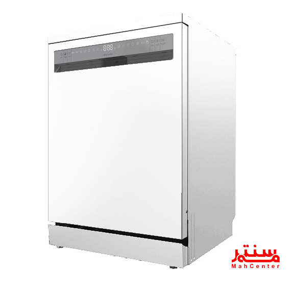 ماشین ظرفشویی 14 نفره دوو سری سالدا با بدنه سفید و رده مصرف انرژی A++.