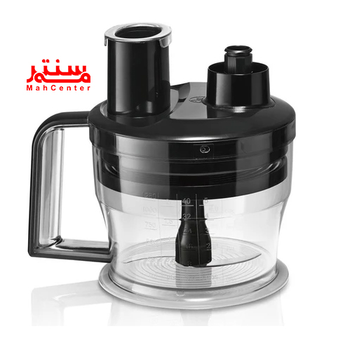 گوشت‌کوب برقی بوش MSM88190 با 12 سرعت قابل تنظیم، در حال آماده‌سازی خمیر پن‌کیک در آشپزخانه مدرن.