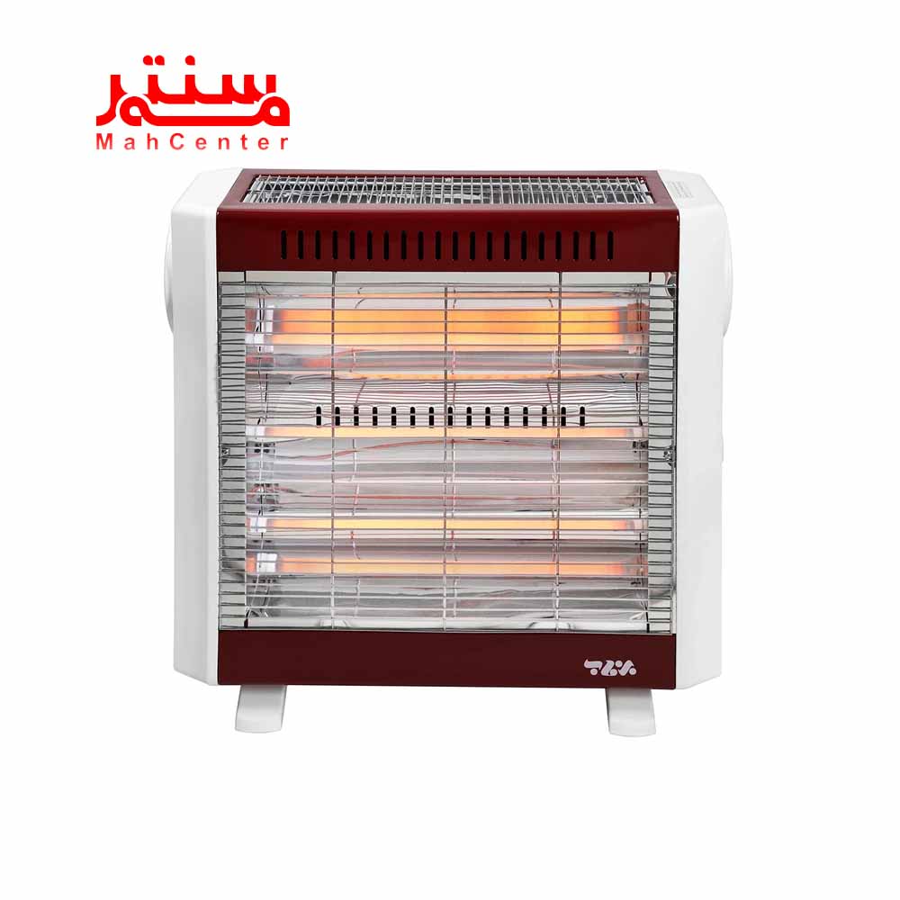 رنگ زرشکی بخاری برقی فن دار برفاب مدل qh2200