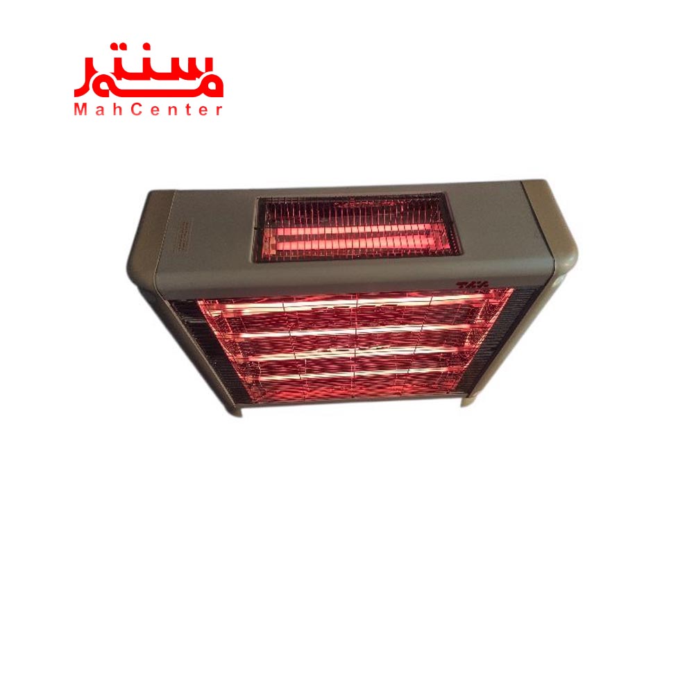 نمای بالایی بخاری برقی برفاب مدل qh-3000 روشن