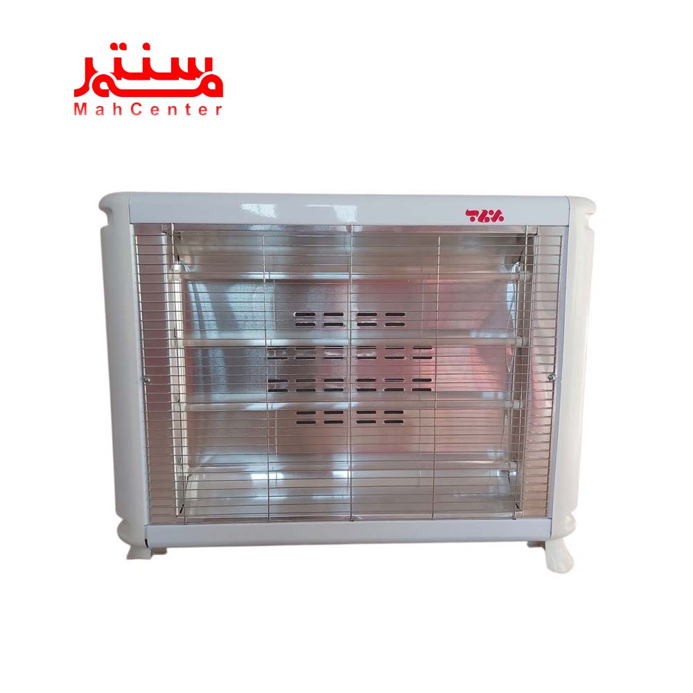 رنگ سفید نمای روبه رویی بخاری برقی برفاب مدل qh-3000