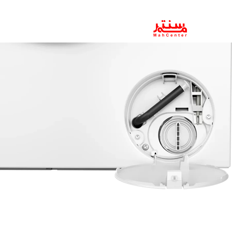 طراحی ضدلرزش ماشین لباسشویی بوش مدل WGA24400ME با رنگ سفید و سرعت 1400 دور در دقیقه.