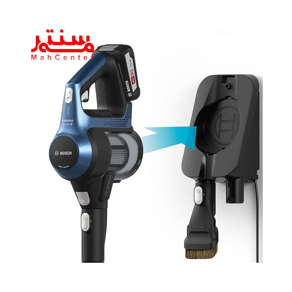 جاروشارژی بوش مدل bcs611p4a وصل شدن به داک شارژر