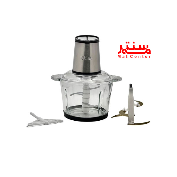 خردکن دو کاسه سیلور کرست مدل SL-2024 با طراحی آلمانی، مجهز به سیر پوست‌کن و همزن برای کاربردهای متنوع.