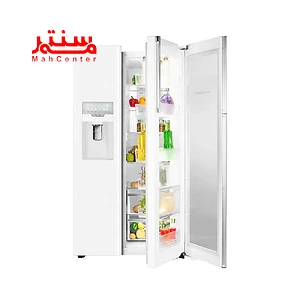 نمای رو به رویی و 3 درب ساید بای ساید اسنوا 28 فوت سری فرنیا مدل s3dis100