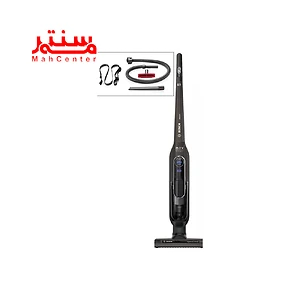 نمای روبه رویی و اقلام همراه جارو شارژی بوش مدل bch65rt25k