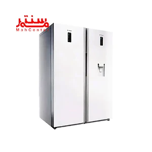 نمای کناری یخچال و فریزر دوقلو 38 فوت اسنوا سری هایپر مدل srdi-sfdi-m210 سفید