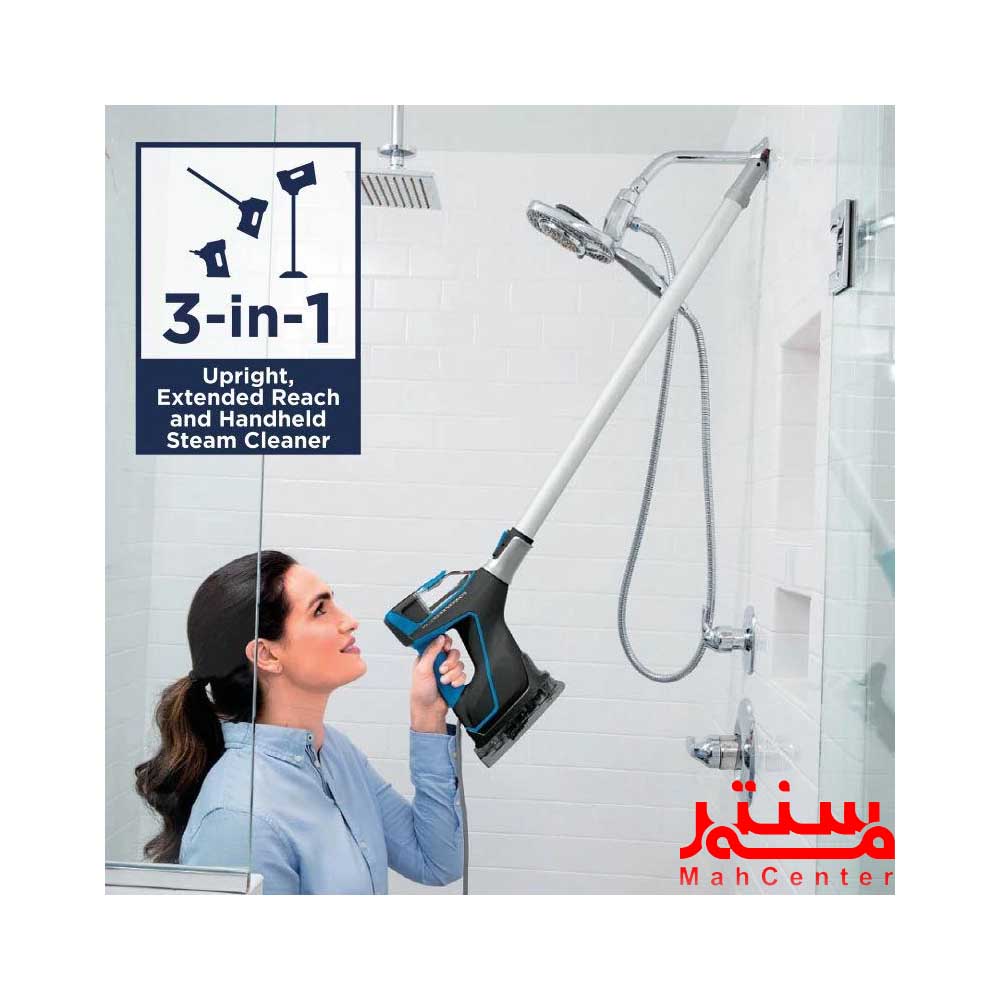 فردی در حال نظافت سرویس بهداشتی بخارشوی بیسل مدل 2781z