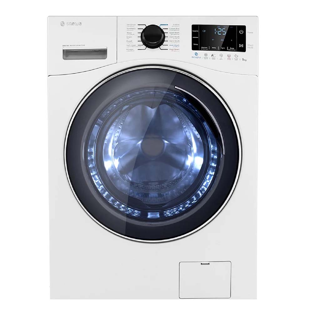 ماشین لباسشویی هوشمند اسنوا سری اکتا پلاس 9 کیلویی مدل swme92 سفید