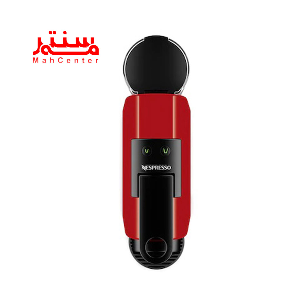 نمای بالایی نسپرسوساز دلونگی مدل essenza mini قرمز