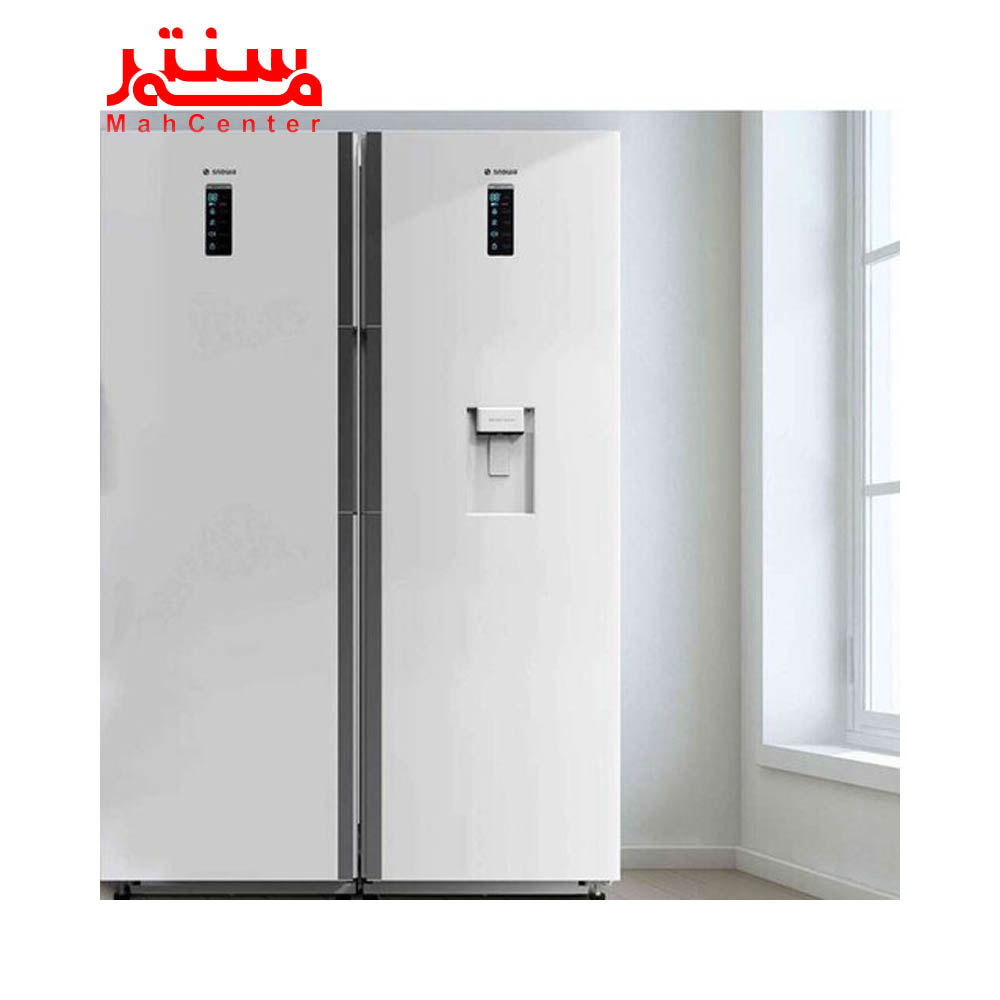 یخچال و فریزر دوقلو 38 فوت اسنوا سری هایپر مدل srdi-sfdi-m210 سفید در خانه