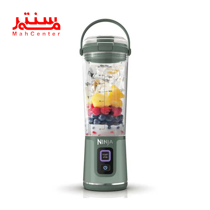 نمای روبه رویی شیکر نینجا مدل blast bc151 سبز