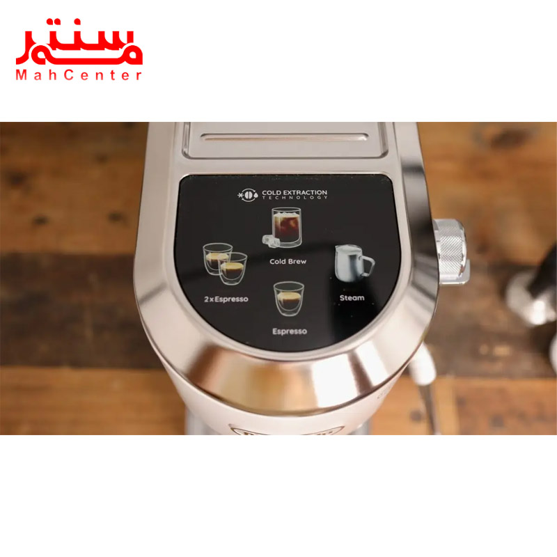 نمای پنل اسپرسوساز دلونگی مدل ec890 صورتی