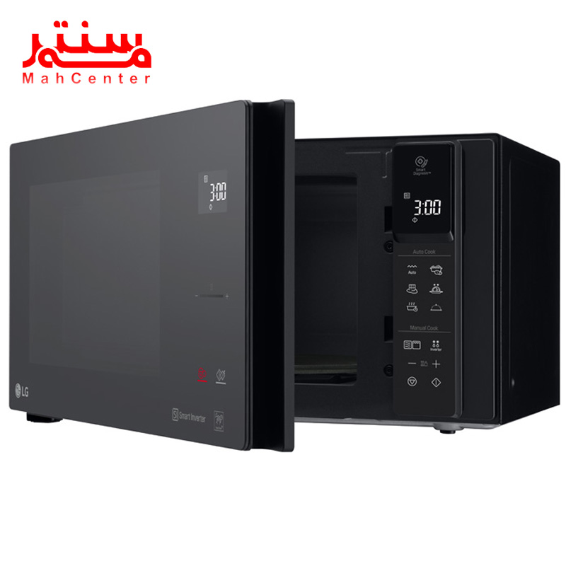 مایکروویو ال جی مدل mh8295 مشکی با درب نیمه باز