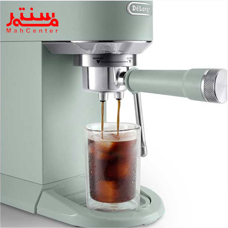 نمای سمت چپ اسپرسوساز دلونگی مدل ec890 سبز