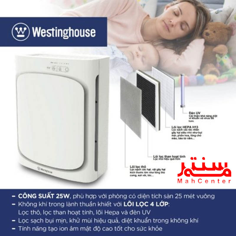 توضیحات تصفیه کننده هوا وستینگ هاوس مدل weap8410
