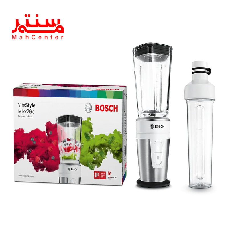 مخلوط کن بوش مدل mmbm7g2m در کنار جعبه اش