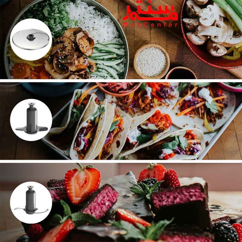 غذاهای قابل تهیه با  رنده برقی و سالادساز کنوود مدل fd22130gy