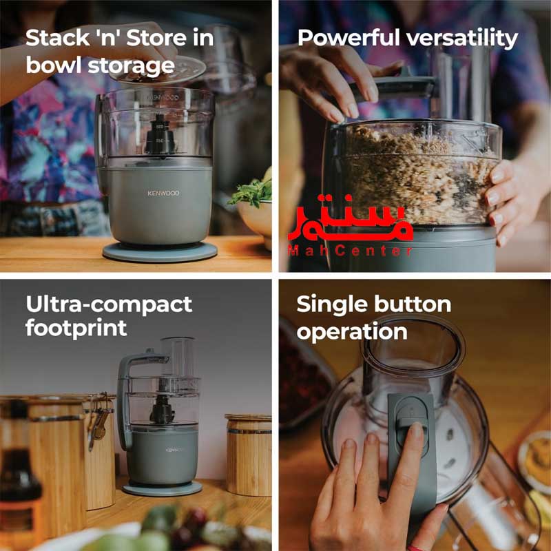 فردی در حال کار با  رنده برقی و سالادساز کنوود مدل fd22130gy