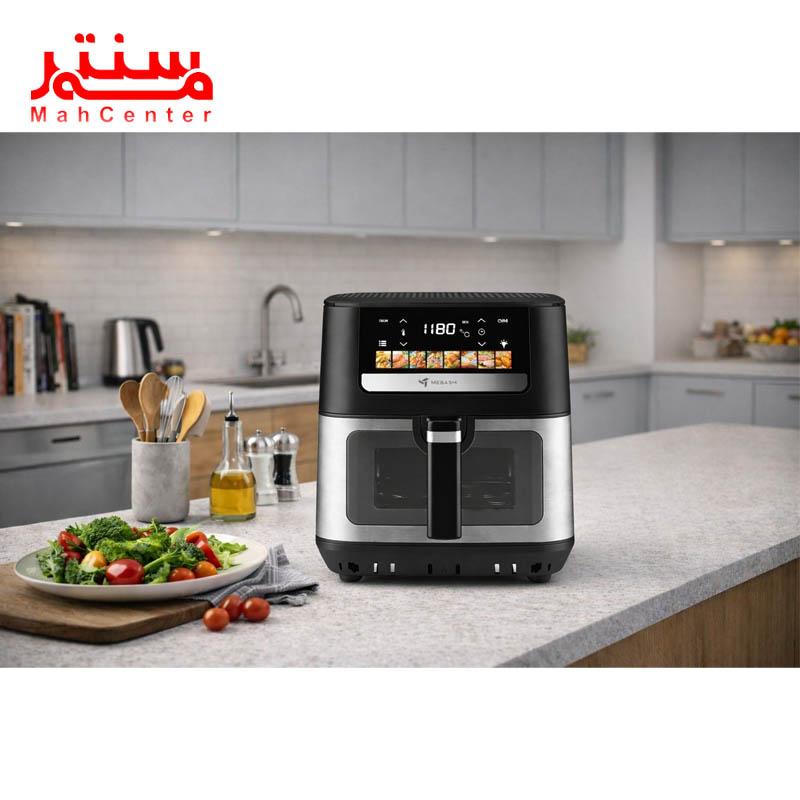 نمای روبه رویی سرخ کن مباشی مدل meaf950 در آشپزخانه