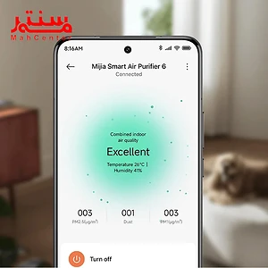 اپلیکیشن دستگاه تصفیه کننده هوا میجیا مدل smart air purifier6