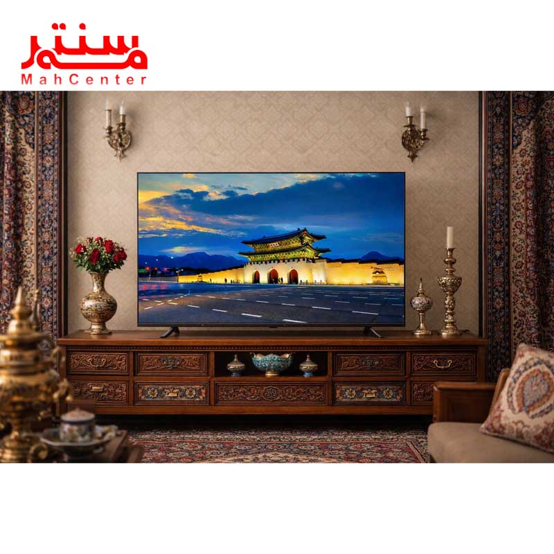 نمای روبه رویی  تلویزیون هوشمند دوو 55 اینچ مدل 55dm4000 در خانه