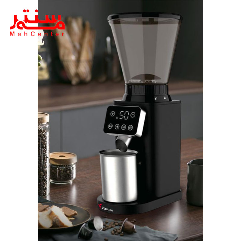 نمای راست آسیاب قهوه مباشی مدل mecg2298 مشکی