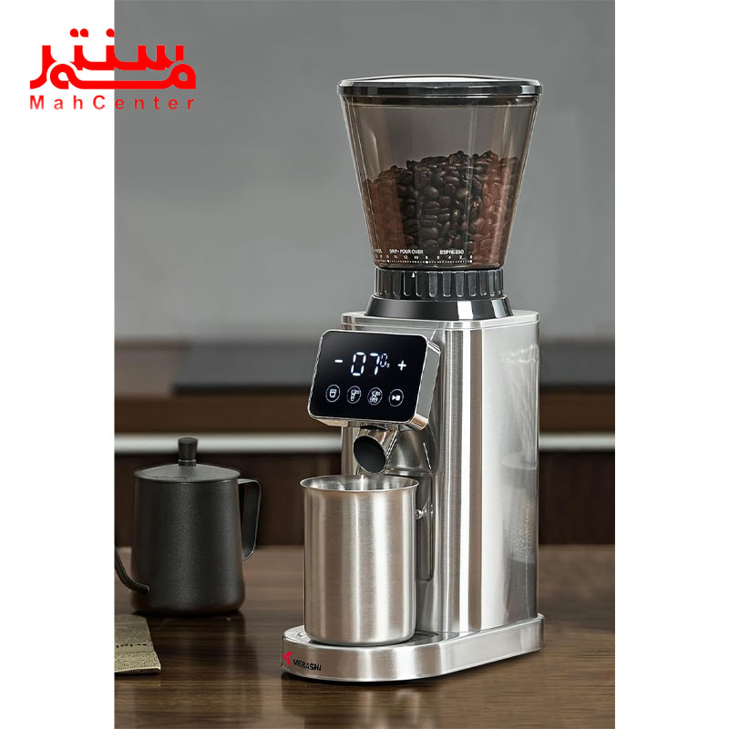 نمای سمت راست آسیاب قهوه مباشی مدل mecg2298