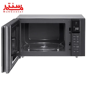 مایکروویو ال جی مدل mh8295 استیل با درب باز