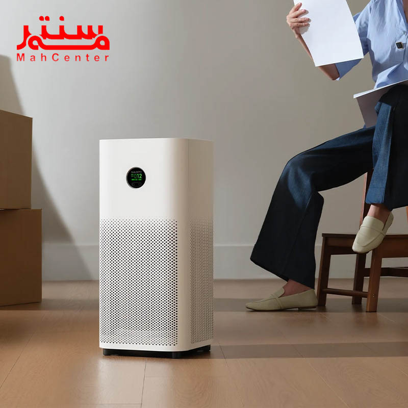 دستگاه تصفیه کننده هوا میجیا مدل smart air purifier6 در سالن پذیرایی