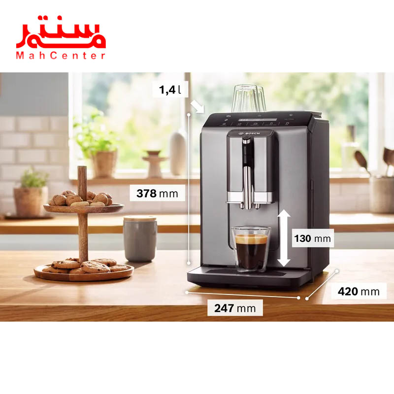 ابعاد اسپرسوساز بوش مدل tie20504