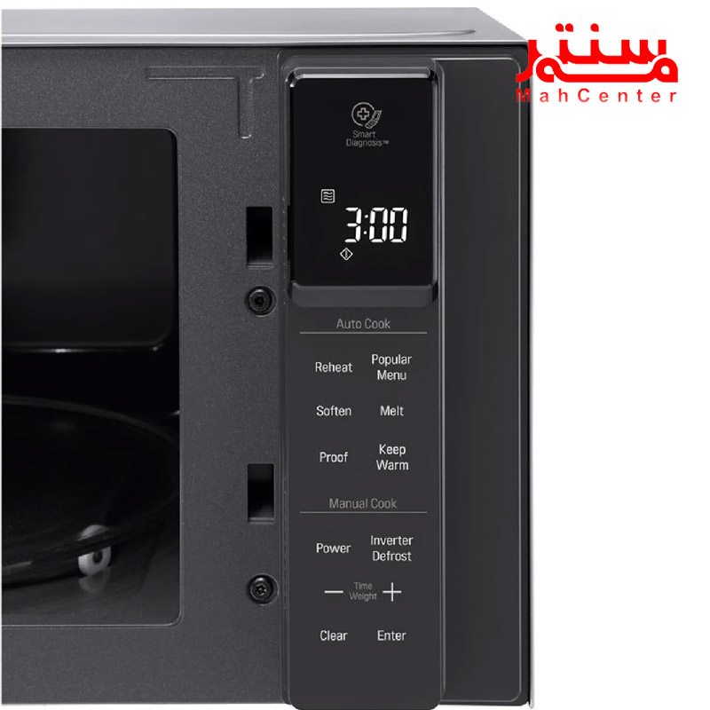 پنل با درب باز مایکروویو ال جی مدل mh8295 استیل