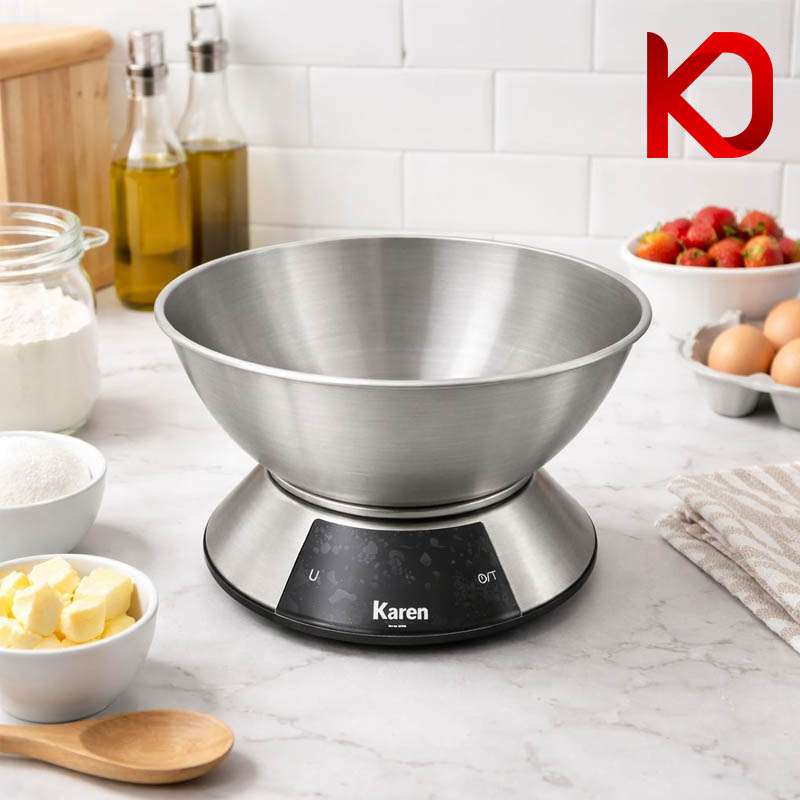 ترازو آشپزخانه کارن کمری مدل ek4370 در آشپزخانه